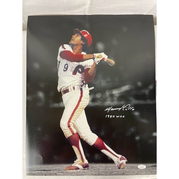 Manny Trillo signed autographed inscribed 1980 WSC Phillies 16x20 photo JSA - Picture 1 of 3